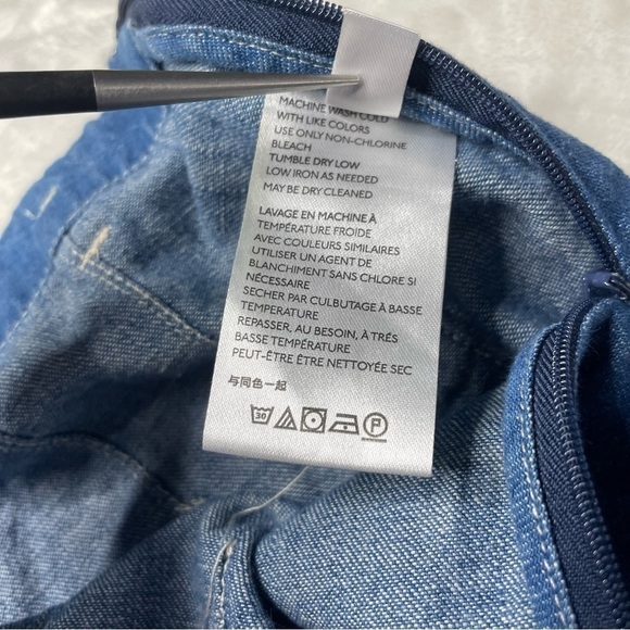 Anthropologie Pilcro Ruffled Hem High Rise Ultra Wide Leg Flare Crop Jeans - Picture 11 of 16